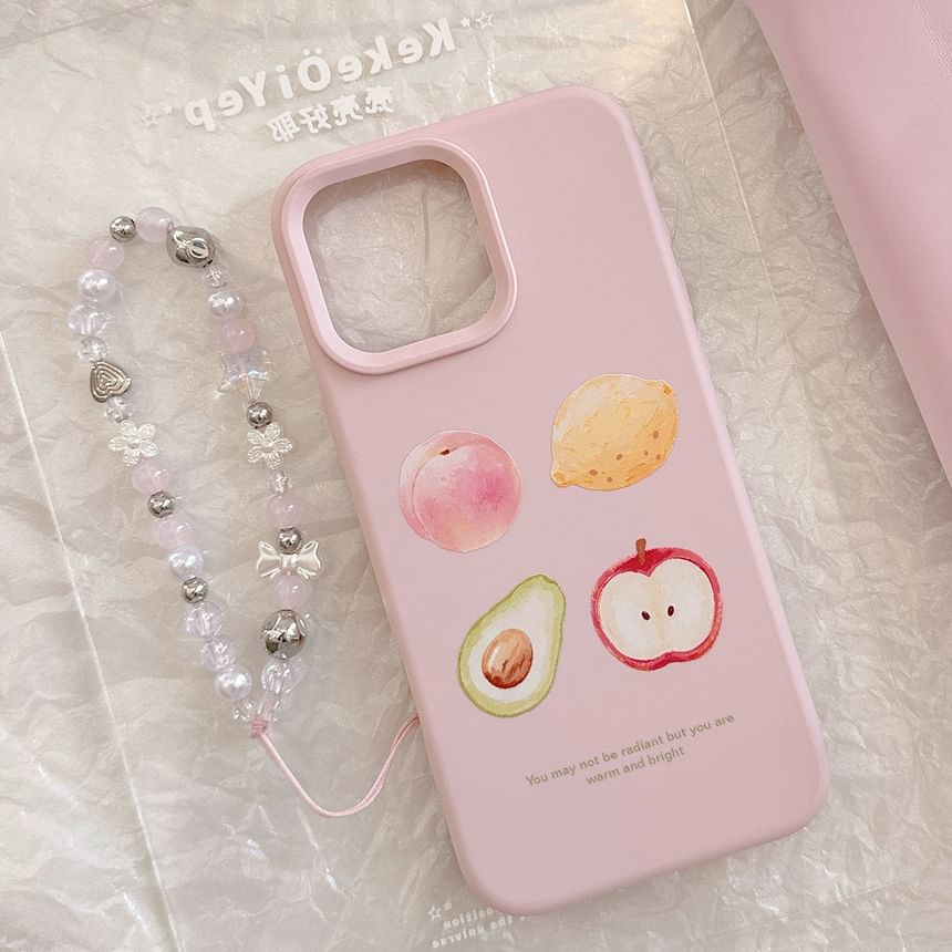 / Strap Bead Set Phone Case Print Fruit