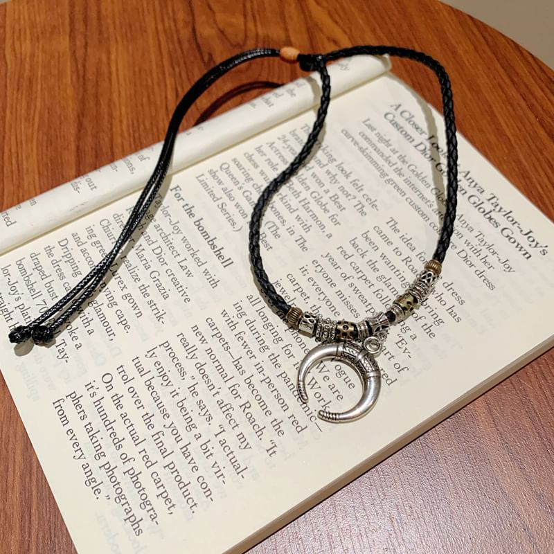 Moon Crescent Pendant Necklace