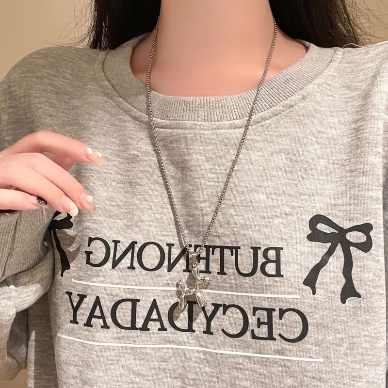 Dog Balloon Pendant Necklace