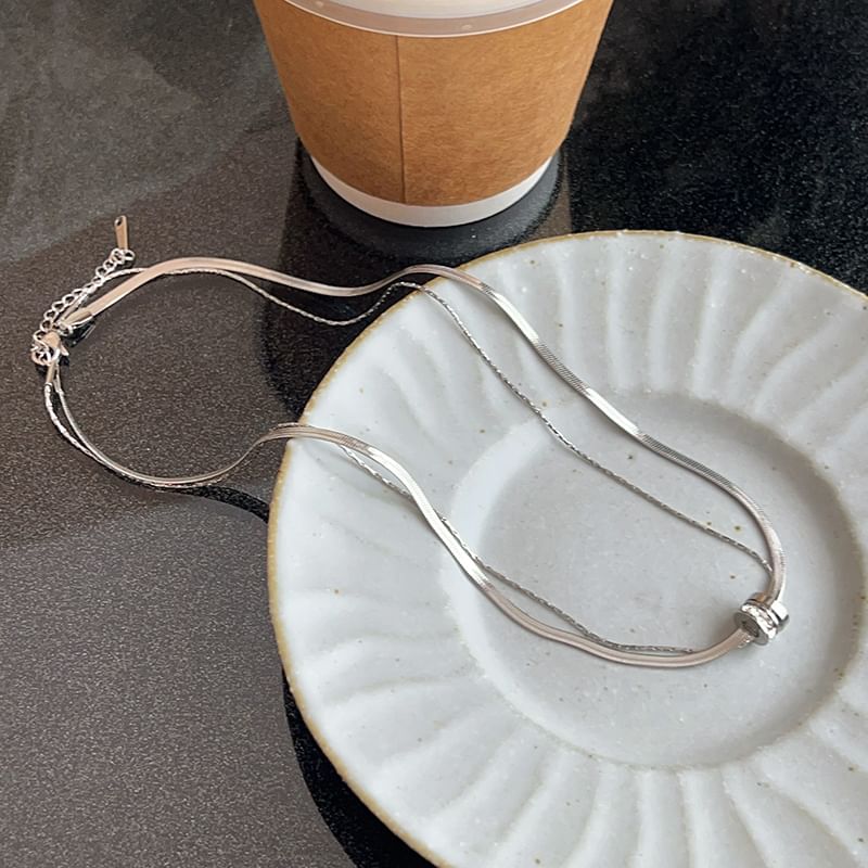 Necklace Pendant Chain Circle Snake