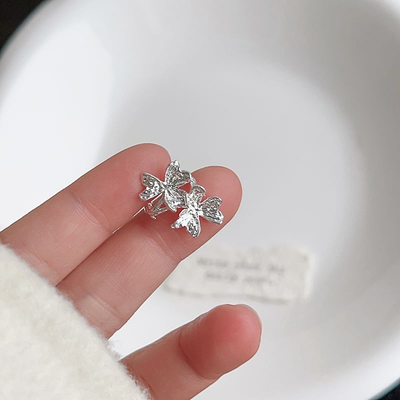 Rhinestone Ear Leaf Cuff