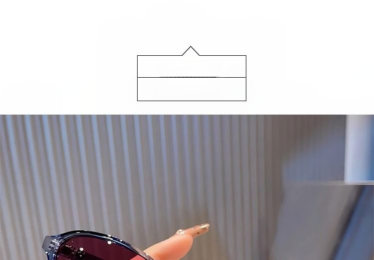 Plastic Sunglasses / Frame Case Cloth Cleaning Set Oval Pouch