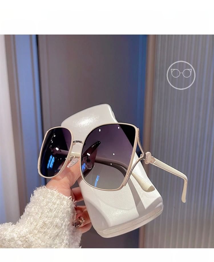 Oversized Square Polished Cloth Set Cleaning Pouch Case Metal Frame / Sunglasses