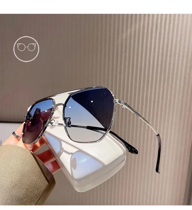 Set Case Cleaning Double Sunglasses / Bridge Pouch Cloth Polished Frame Metal