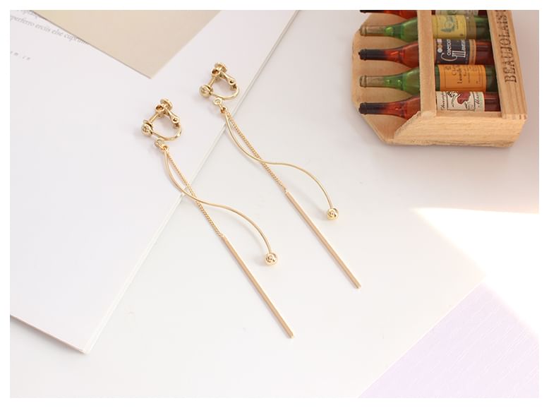 Earring Bead Clip-On Dangle / Bar