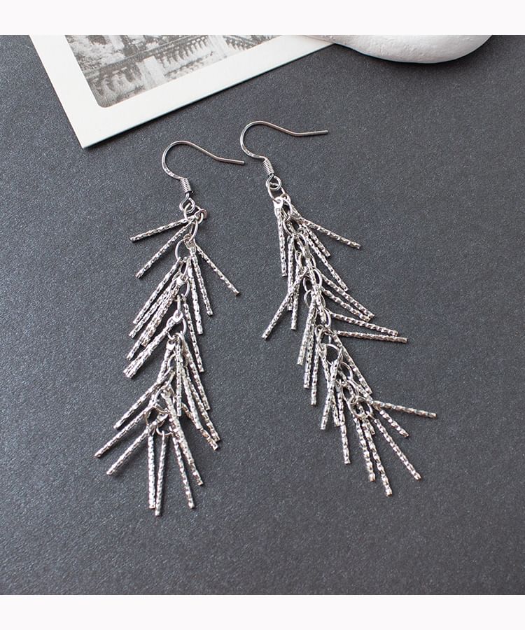 Earring Fringed Drop Clip-On /