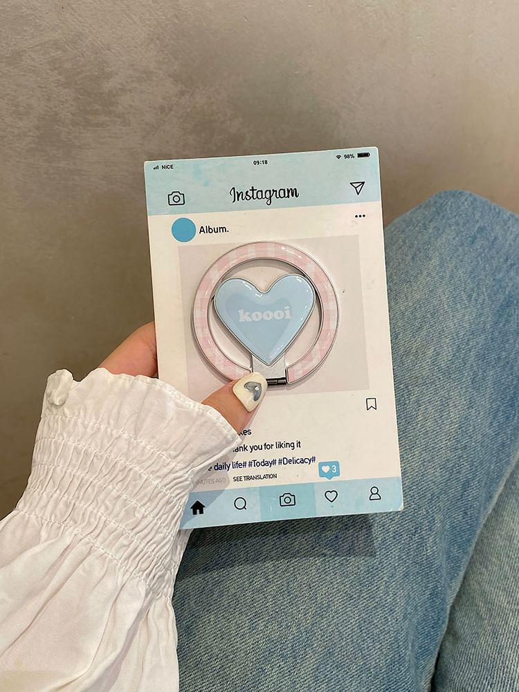 Stand Set / Magnetic with (Compatible MagSafe) Floral Phone Case