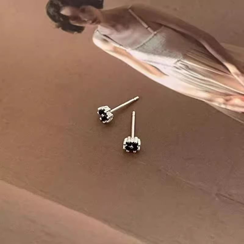 Earring Flower Rhinestone Stud