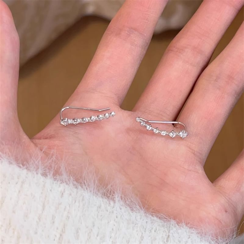 Climber Earring Rhinestone