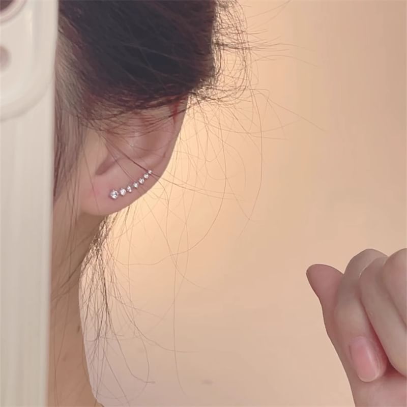 Climber Earring Rhinestone