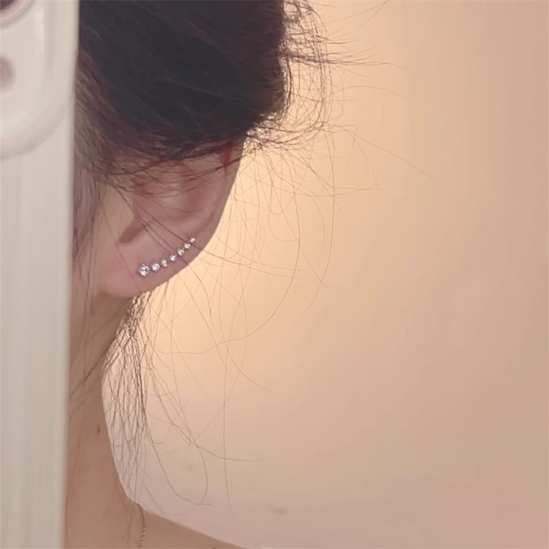 Climber Earring Rhinestone