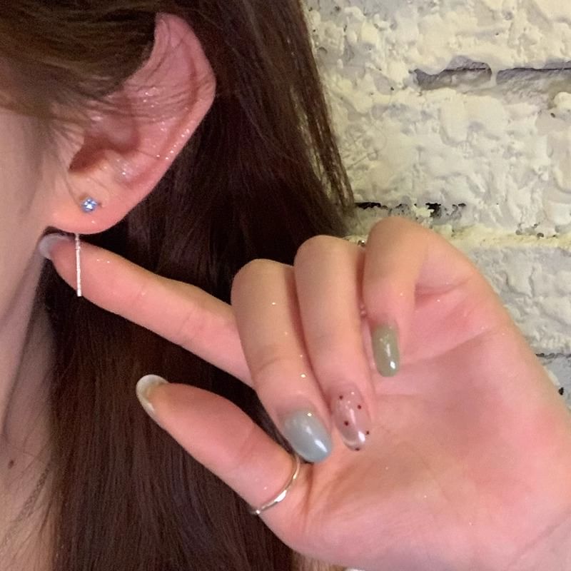 Earring Threader Flower Rhinestone