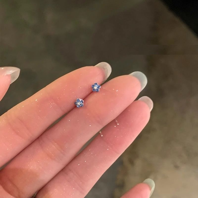 Earring Threader Flower Rhinestone