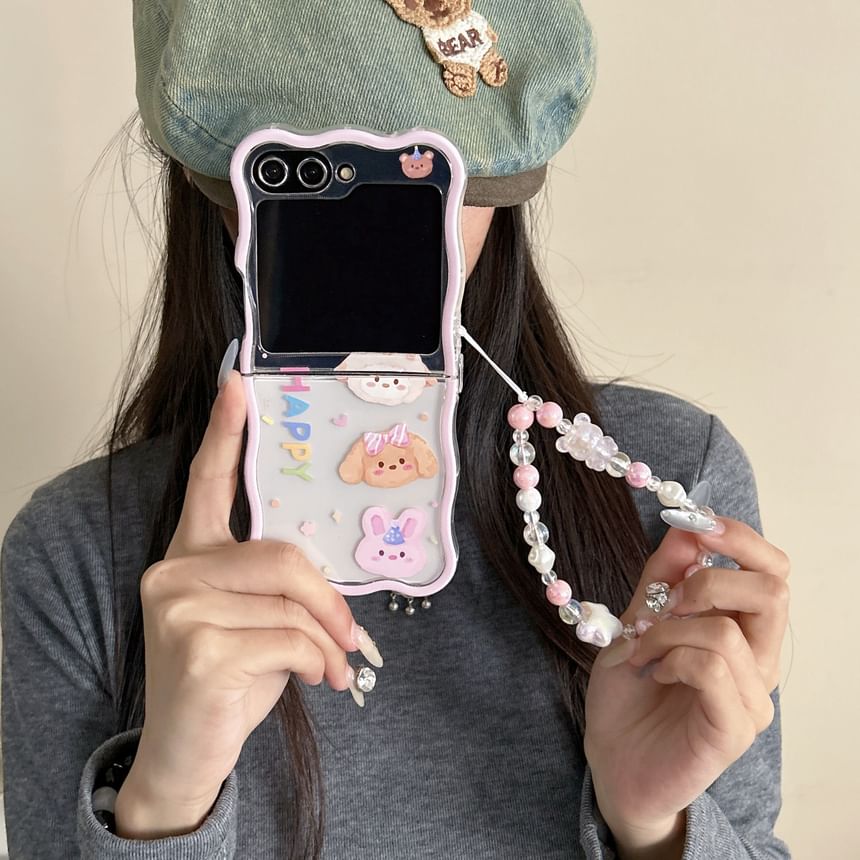 / Case Phone Cartoon Animal Set Strap