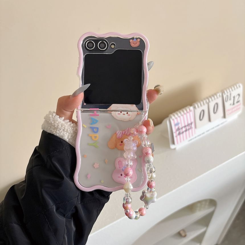 / Case Phone Cartoon Animal Set Strap