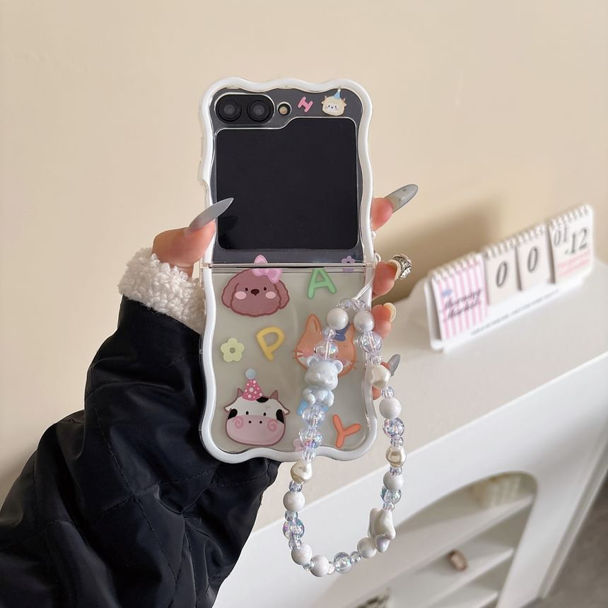 / Case Phone Cartoon Animal Set Strap
