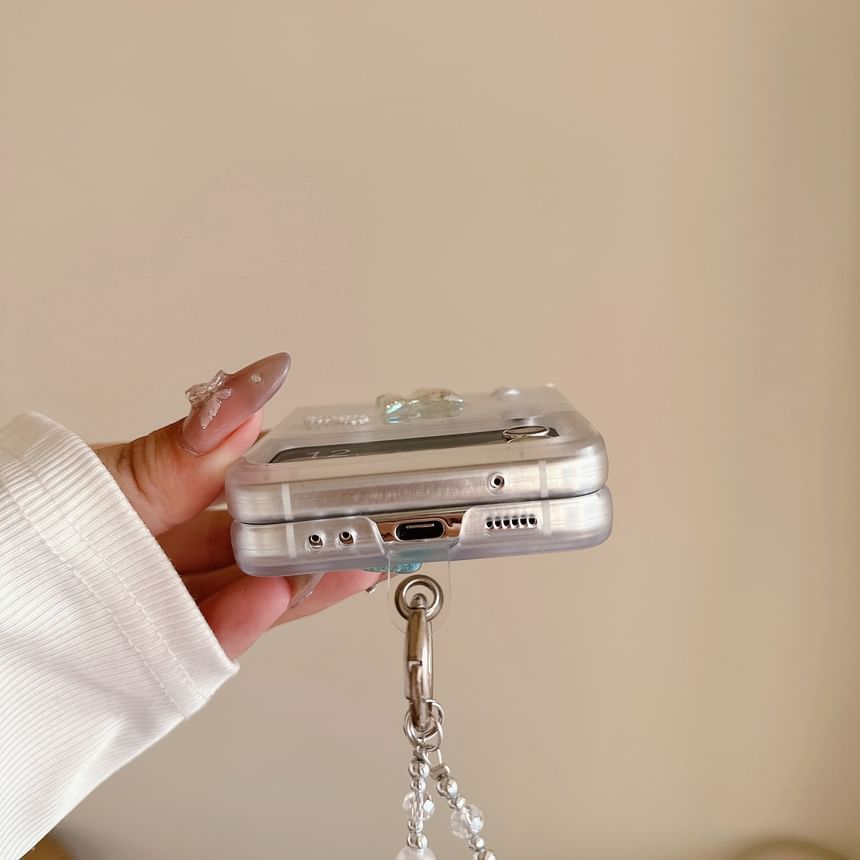 Set- Samsung Flip Strap Phone / Case Butterfly