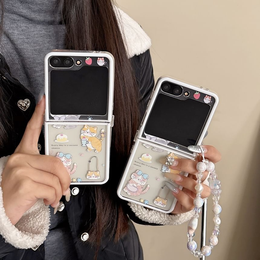 Print Strap Set / Case Phone Cat
