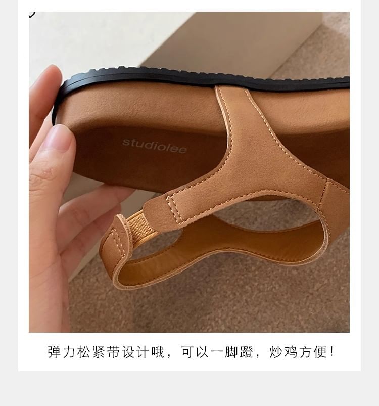 Slingback Thong Sandals