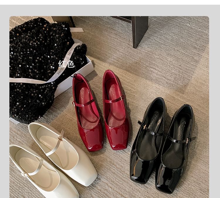 Toe Low Square Slingback Heel Sandals