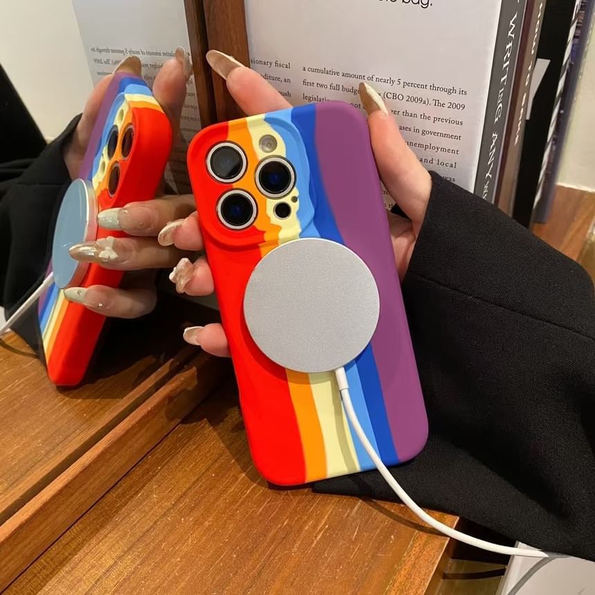 Case Rainbow Stripe Phone
