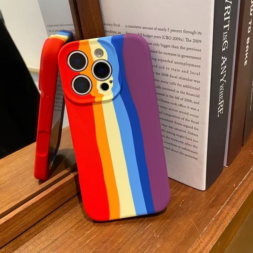 Case Rainbow Stripe Phone