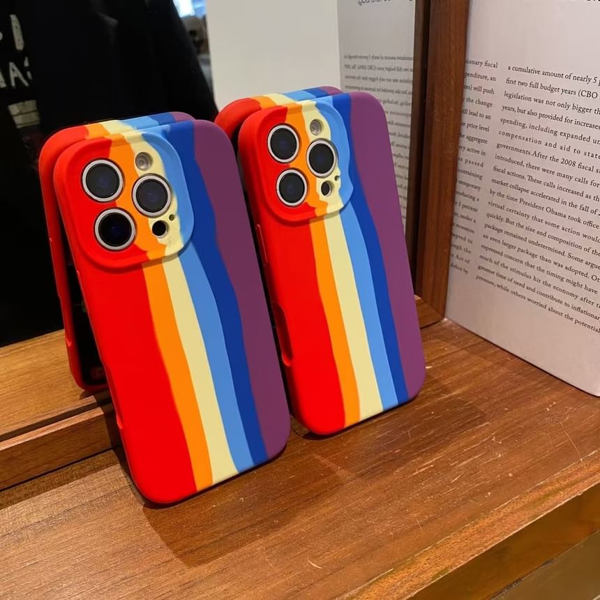 Case Rainbow Stripe Phone