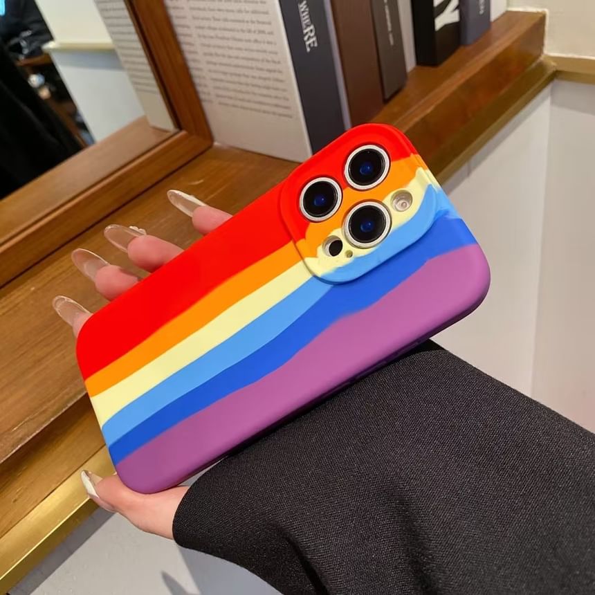 Case Rainbow Stripe Phone