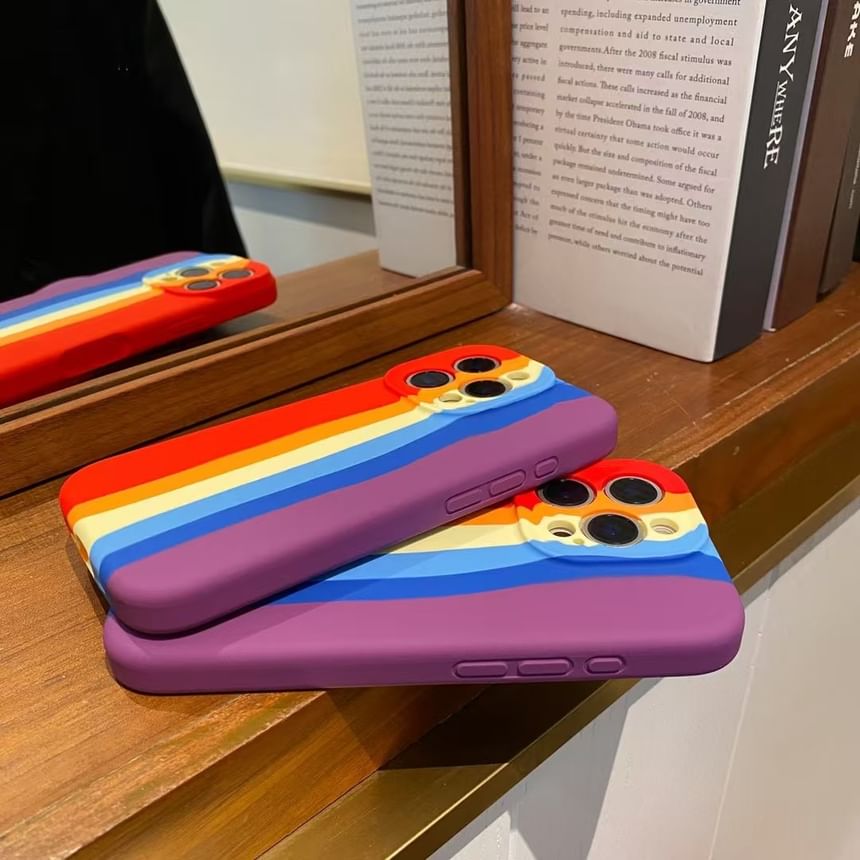 Case Rainbow Stripe Phone