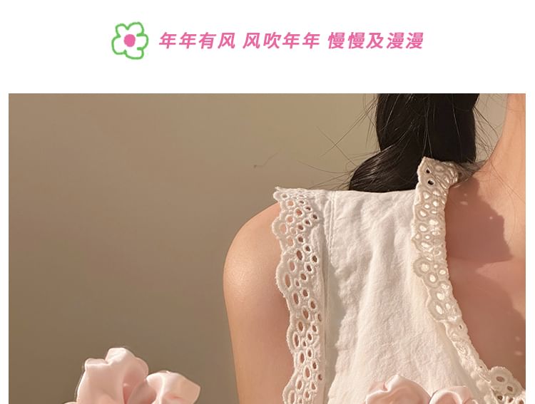 Faux Hair Flower Pearl Set Clip /