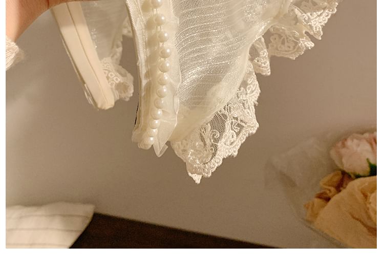 Butterfly Lace Trim Applique Headband