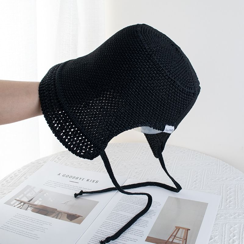 Plain Textured Hat Cloche
