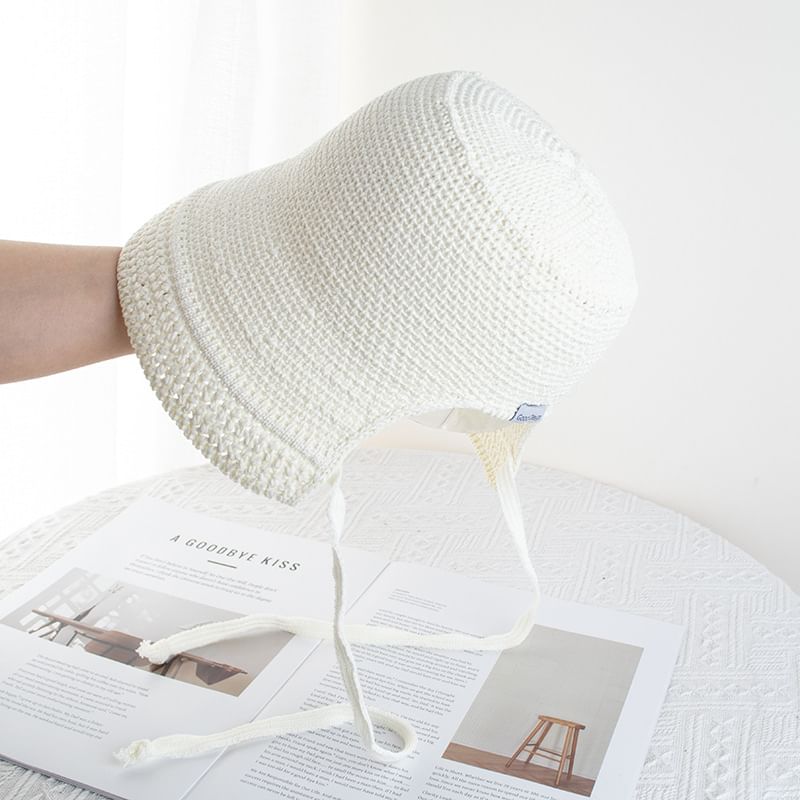 Plain Textured Hat Cloche