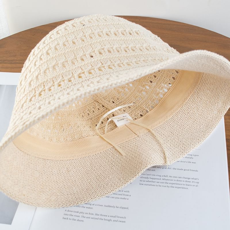 Textured Cloche Plain Hat