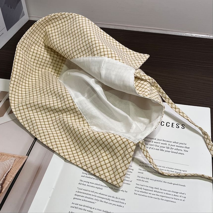 Plaid Cloche Hat