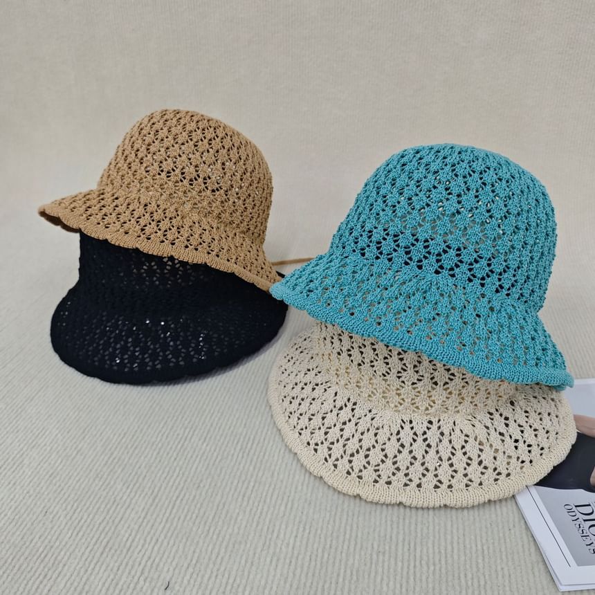 Hat Cloche Knit Plain