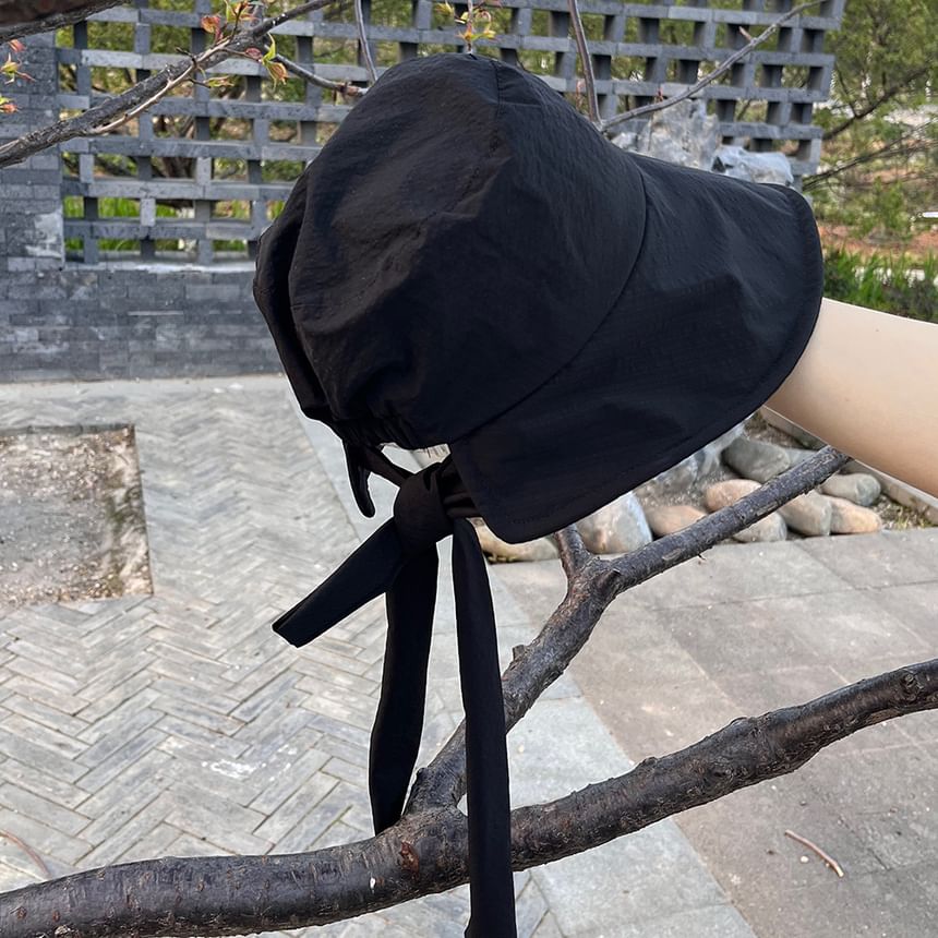 Bow Bucket Hat Plain