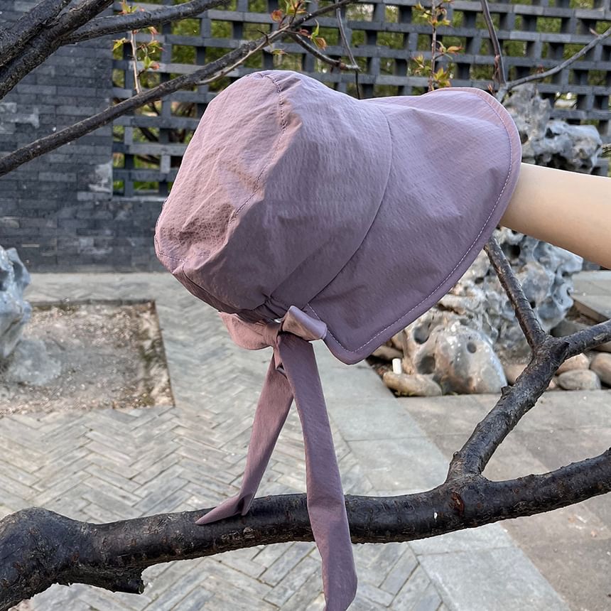 Bow Bucket Hat Plain