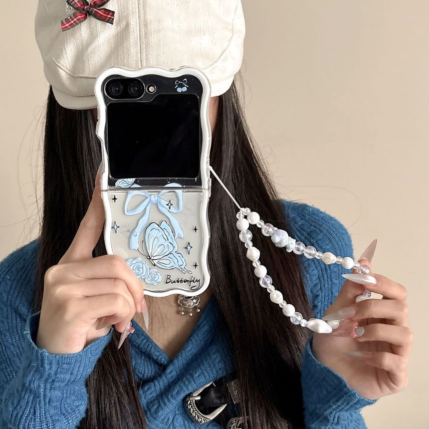 Strap Phone / Case Butterfly Set Rose