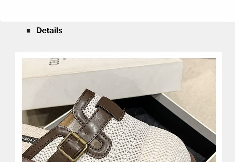 Mules Panel Buckled