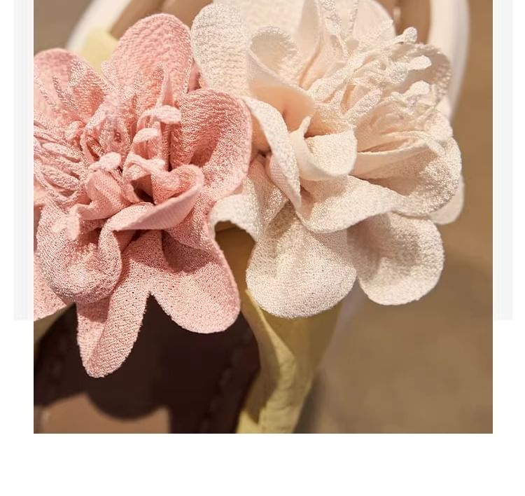 Slide Platform Sandals Floral