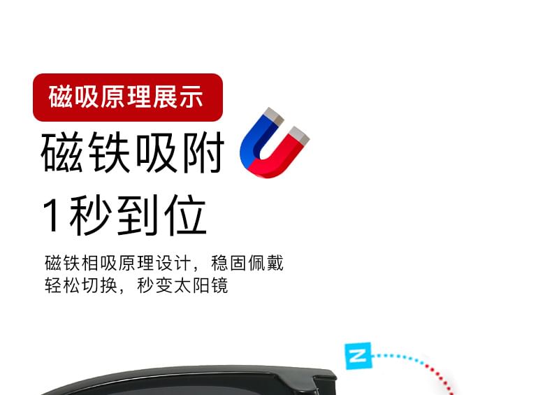 Frame with Sunglasses On (Various Designs) Eyeglasses Half Clip Polarized