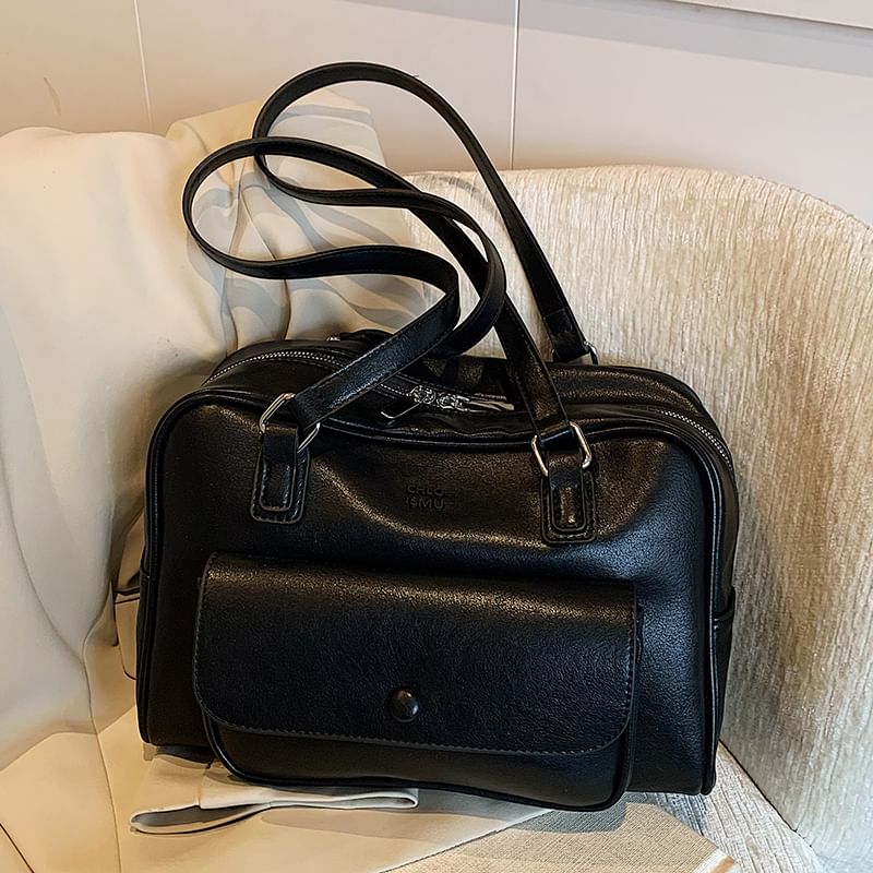 Leather Faux Carryall Bag