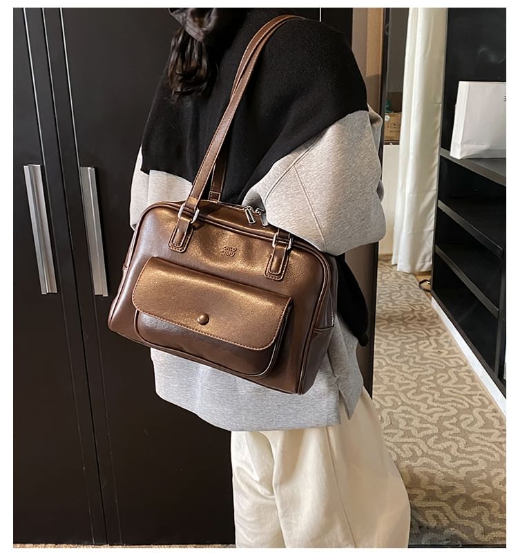 Leather Faux Carryall Bag