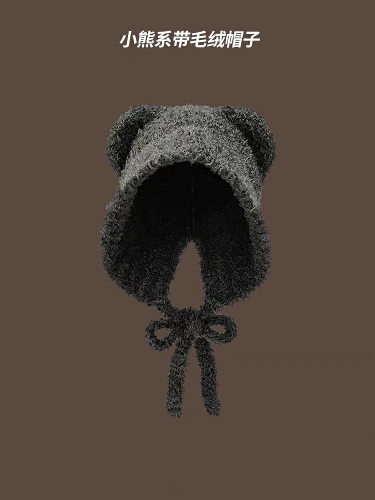 Bear Hat Trapper (Various Knit Designs) Ear