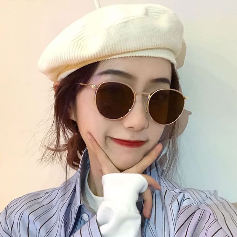 Round Frame Metal Sunglasses