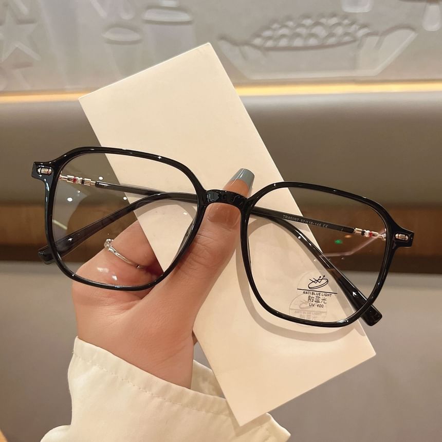 Glasses Blocking Geometric Light Blue