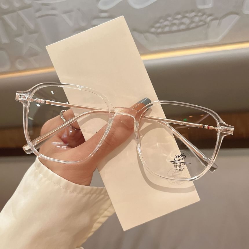 Glasses Blocking Geometric Light Blue