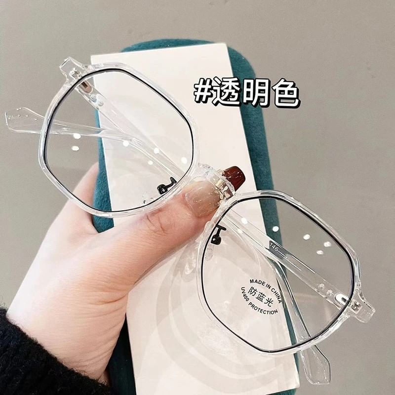 Blocking Light Geometric Blue Glasses