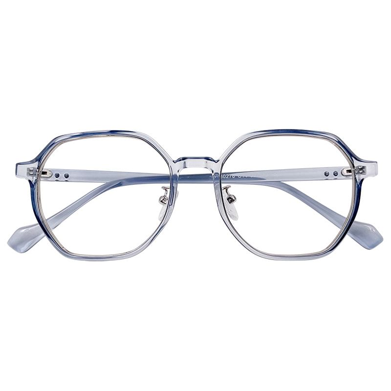 Blocking Light Geometric Blue Glasses